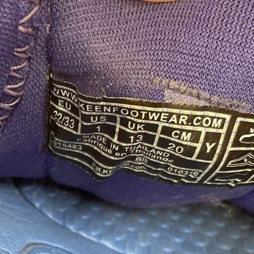 Keen Uneek O2 Bungee Strap Liberty Azure Purple Sandals Youth Girls 1‎ Thailand